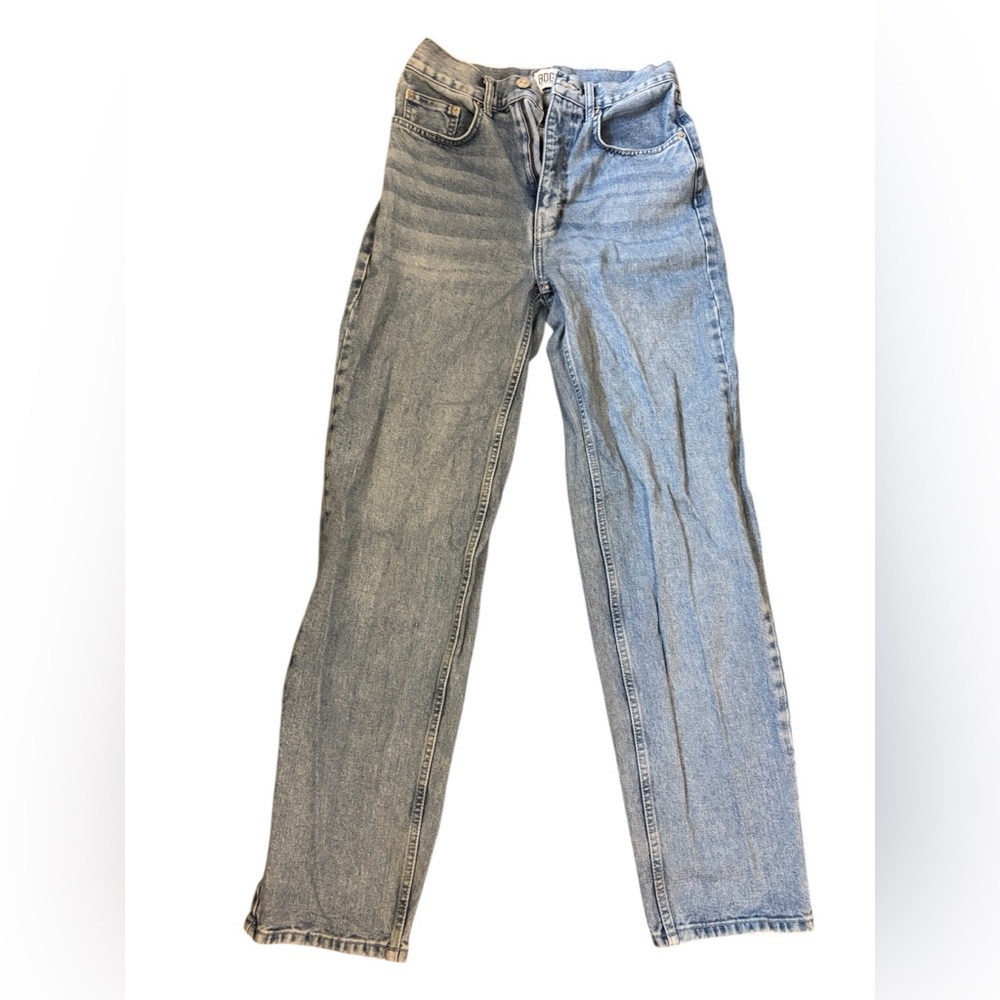 Urban Outfitters BDG Two-Tone Jeans Y2K Straight Leg W27